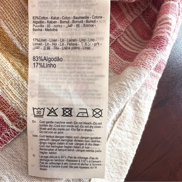 RIP CURL Golden Days Stripe Romper In Bone Open Back Size Medium - Picture 10 of 11